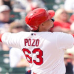 Yohel Pozo conecta su primer jonrón del spring training