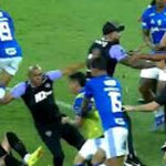 Tangana histórica en Brasil culmina con 23 jugadores  expulsados