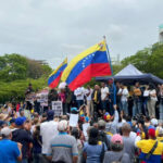 Trabajadores entregaron peticiones ante la embajada de EEUU en Caracas